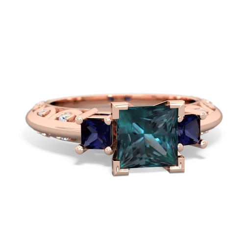 alexandrite-sapphire engagement ring