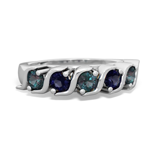 alexandrite-sapphire timeless ring