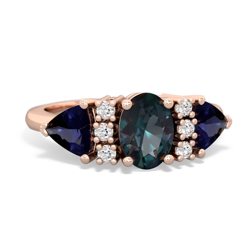 alexandrite-sapphire timeless ring