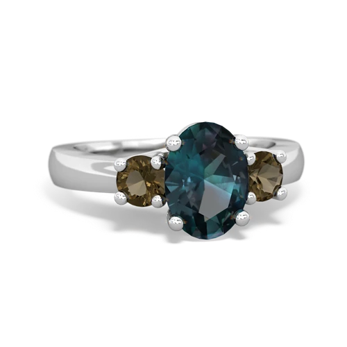 alexandrite-smoky quartz timeless ring