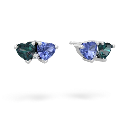 alexandrite-tanzanite  earrings