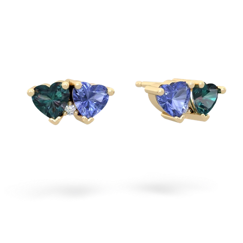 alexandrite-tanzanite  earrings