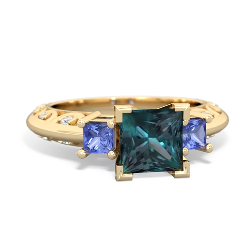 alexandrite-tanzanite engagement ring