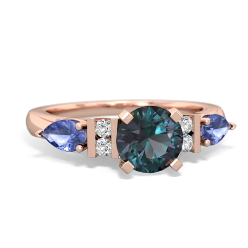 alexandrite-tanzanite engagement ring