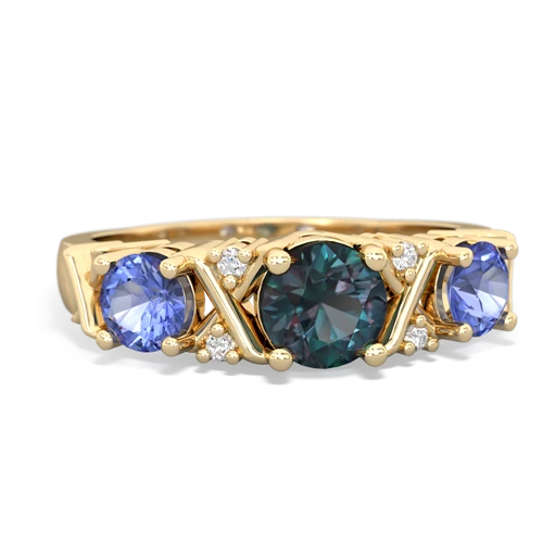 alexandrite-tanzanite timeless ring