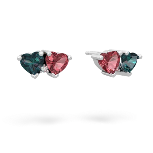 alexandrite-tourmaline  earrings