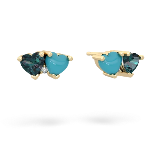 alexandrite-turquoise  earrings