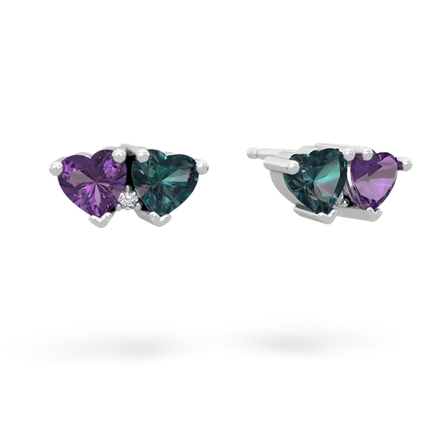 amethyst-alexandrite  earrings