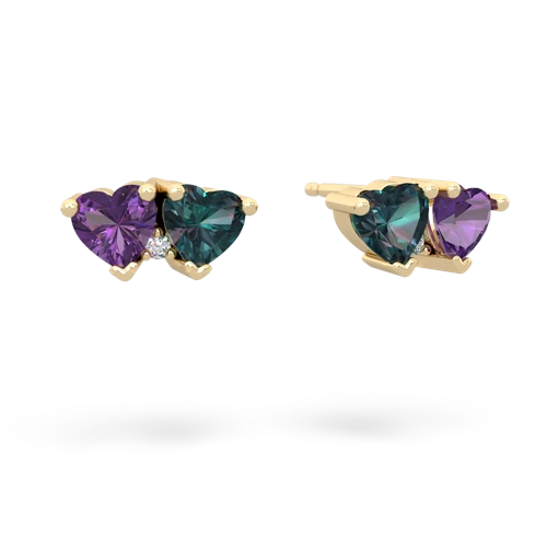 amethyst-alexandrite  earrings