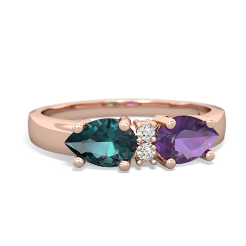 amethyst-alexandrite timeless ring