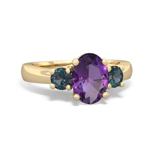 amethyst-alexandrite timeless ring