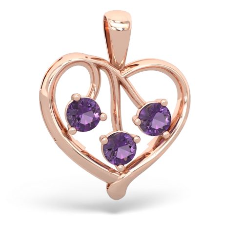 pink sapphire-opal love heart pendant