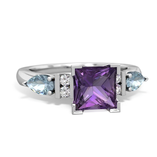 amethyst-aquamarine engagement ring