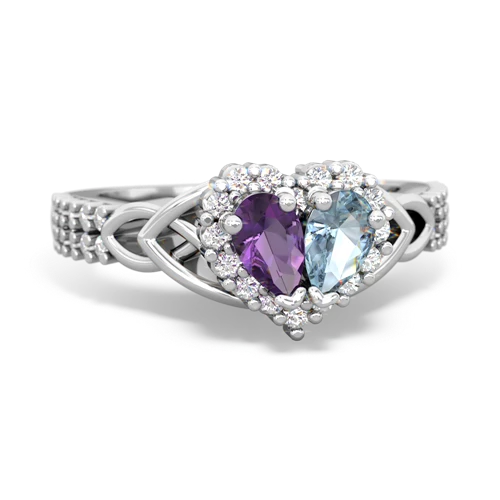 amethyst-aquamarine keepsake engagement ring