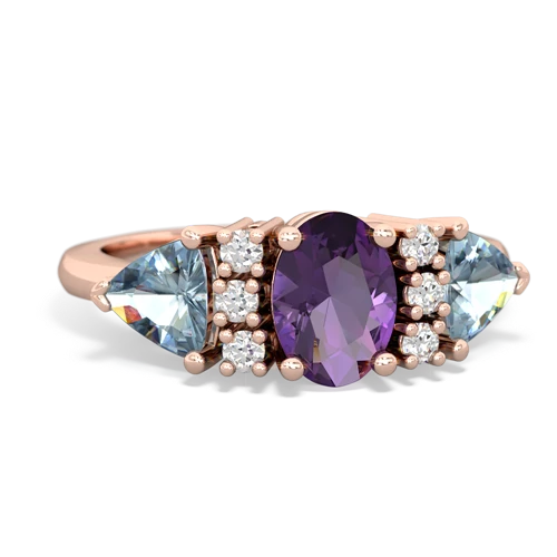 amethyst-aquamarine timeless ring