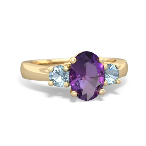 amethyst-aquamarine timeless ring