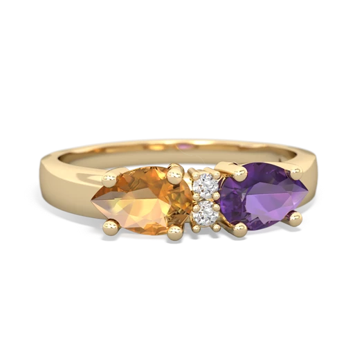 amethyst-citrine timeless ring