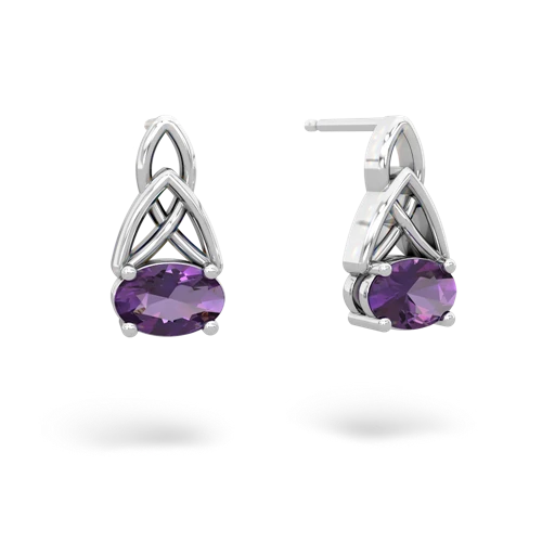 amethyst filligree earrings