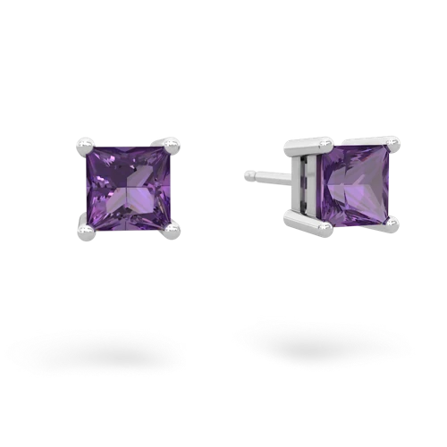 amethyst stud earrings