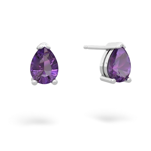 amethyst stud earrings