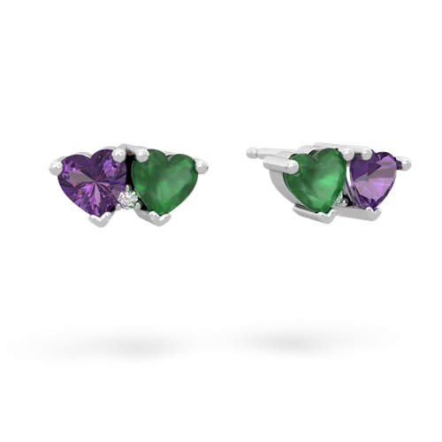 amethyst-emerald  earrings