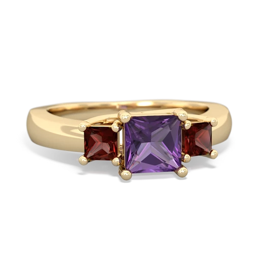 amethyst-garnet timeless ring