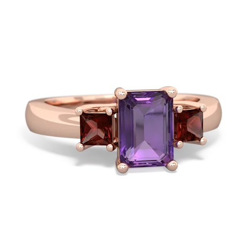 amethyst-garnet timeless ring