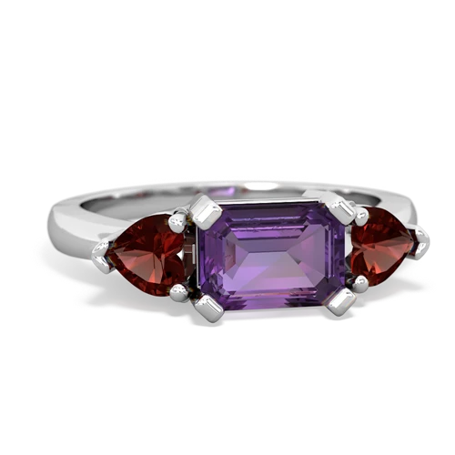 amethyst-garnet timeless ring