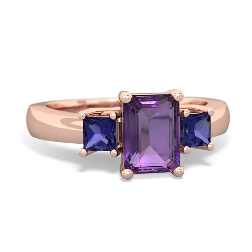 amethyst-lab sapphire timeless ring