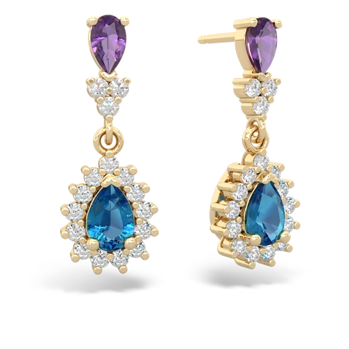 amethyst-london topaz dangle earrings