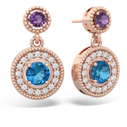 amethyst-london topaz halo earrings