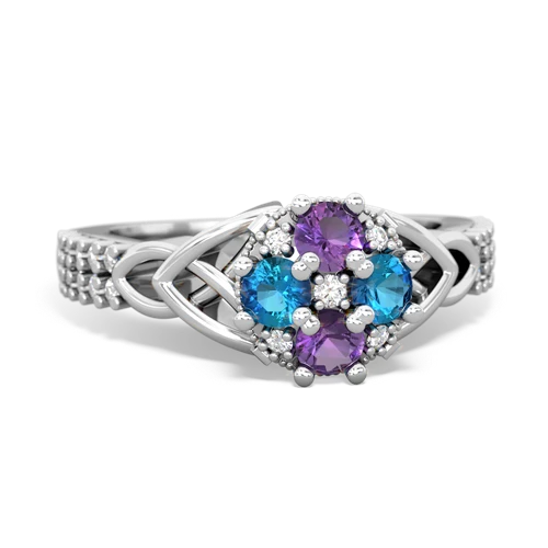 amethyst-london topaz engagement ring