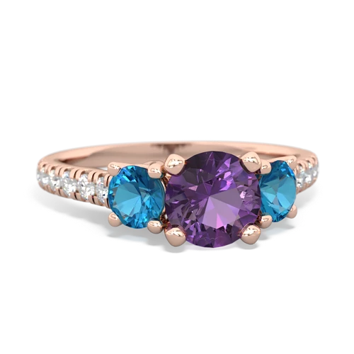 amethyst-london topaz trellis pave ring