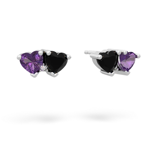 amethyst-onyx  earrings