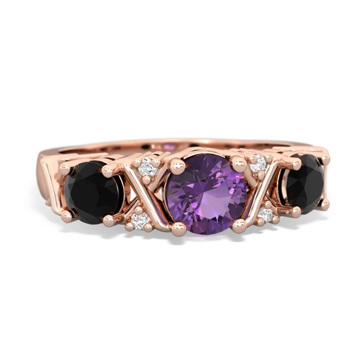 amethyst-onyx timeless ring