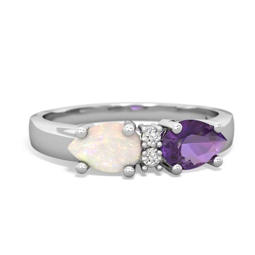 amethyst-opal timeless ring