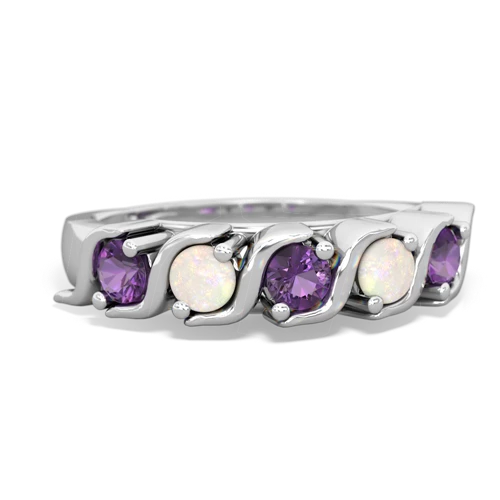 amethyst-opal timeless ring