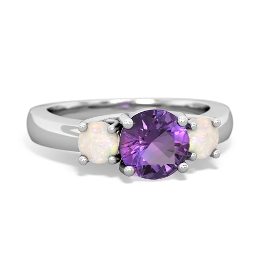 amethyst-opal timeless ring