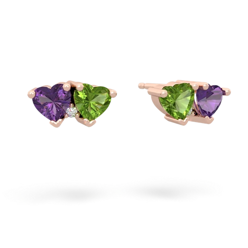 amethyst-peridot  earrings