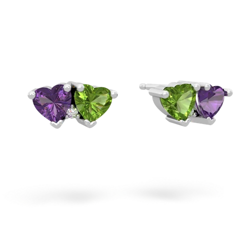 amethyst-peridot  earrings