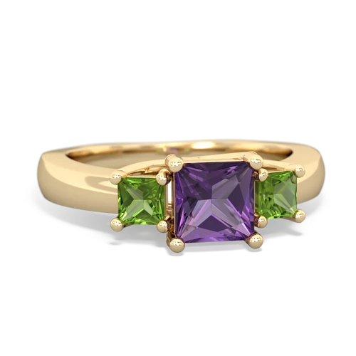 amethyst-peridot timeless ring