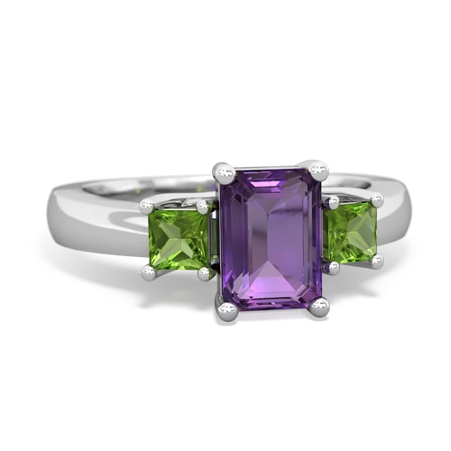 amethyst-peridot timeless ring