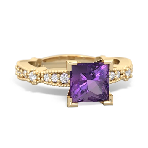 amethyst engagement ring