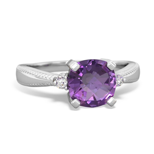 amethyst modern ring