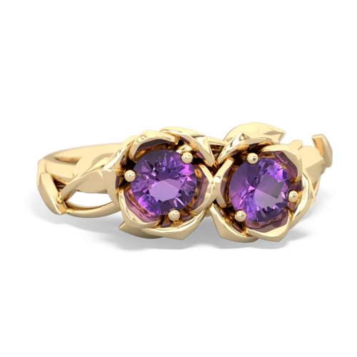 amethyst roses ring