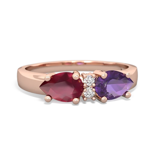 amethyst-ruby timeless ring