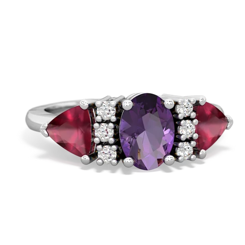 amethyst-ruby timeless ring