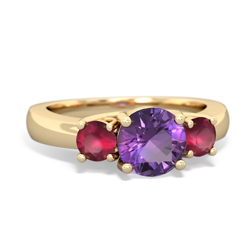 amethyst-ruby timeless ring