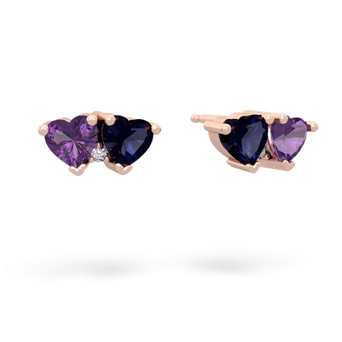 amethyst-sapphire  earrings