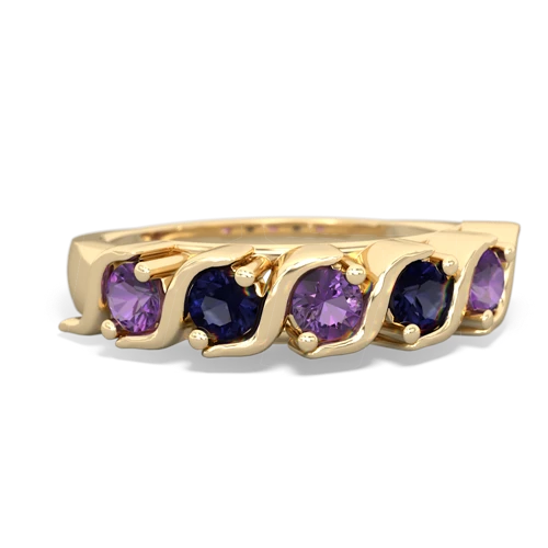 amethyst-sapphire timeless ring